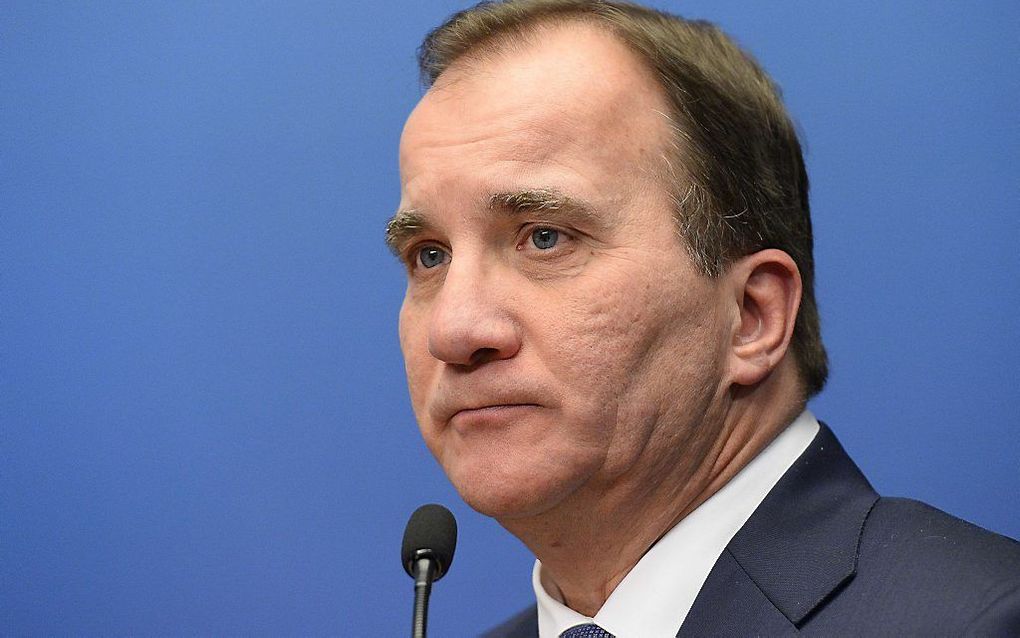 Stefan Löfven. beeld AFP