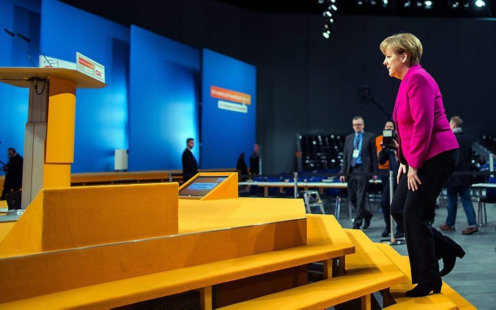 De Duitse bondskanselier Angela Merkel. beeld EPA