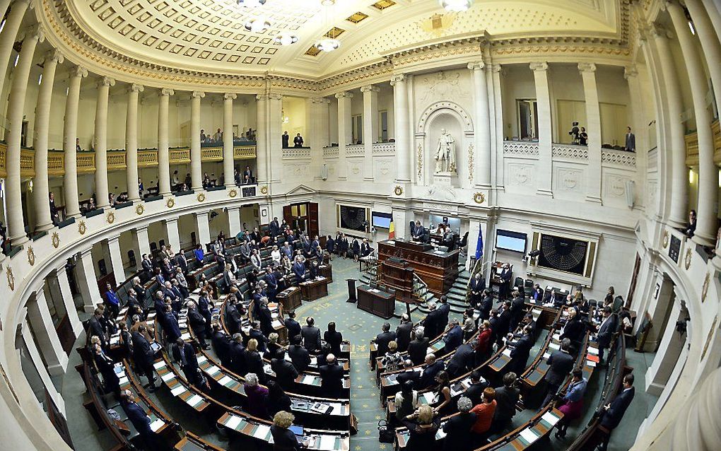 Het Belgisch parlement stond donderdag stil bij het overlijden van Fabiola. Beeld AFP