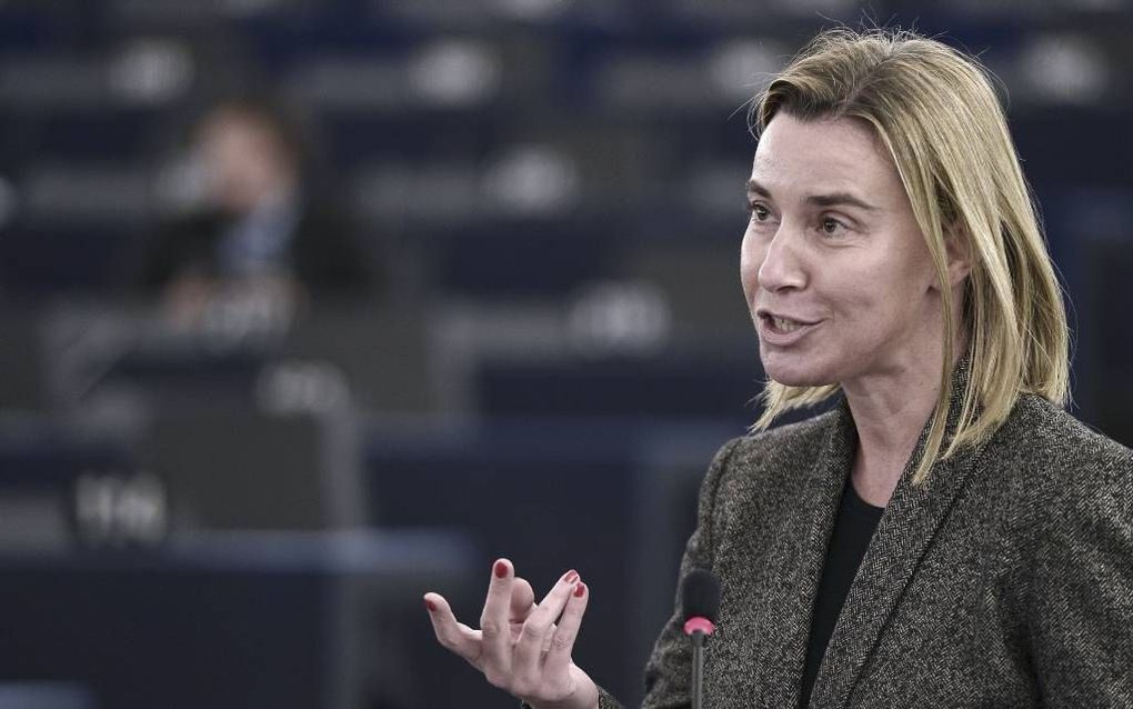 De nieuwe buitenlandchef van de EU, Federica Mogherini, is sterk voorstander van een Palestijnse staat. AFP