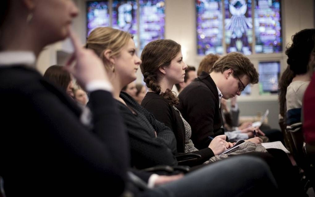 Dr. A. J. Plaisier sprak zaterdag tijdens een vergadering van het Amsterdamse CSFR-dispuut.  beeld Eran Opperheimer