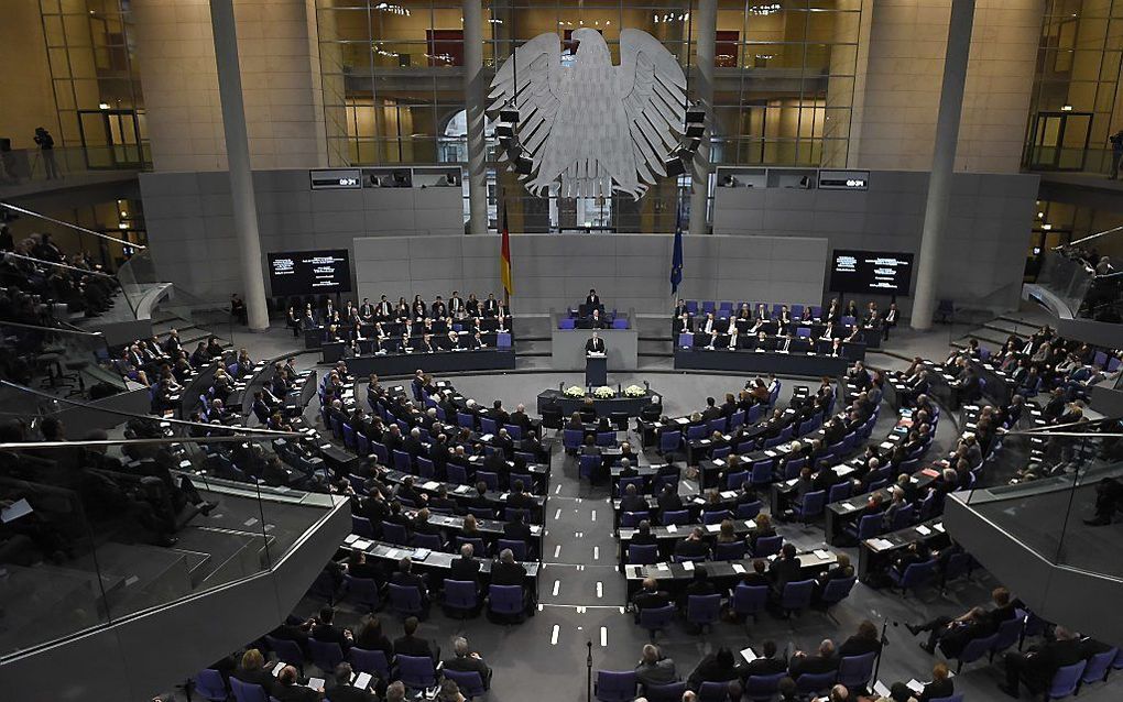 Het Duitse parlement.  beeld AFP