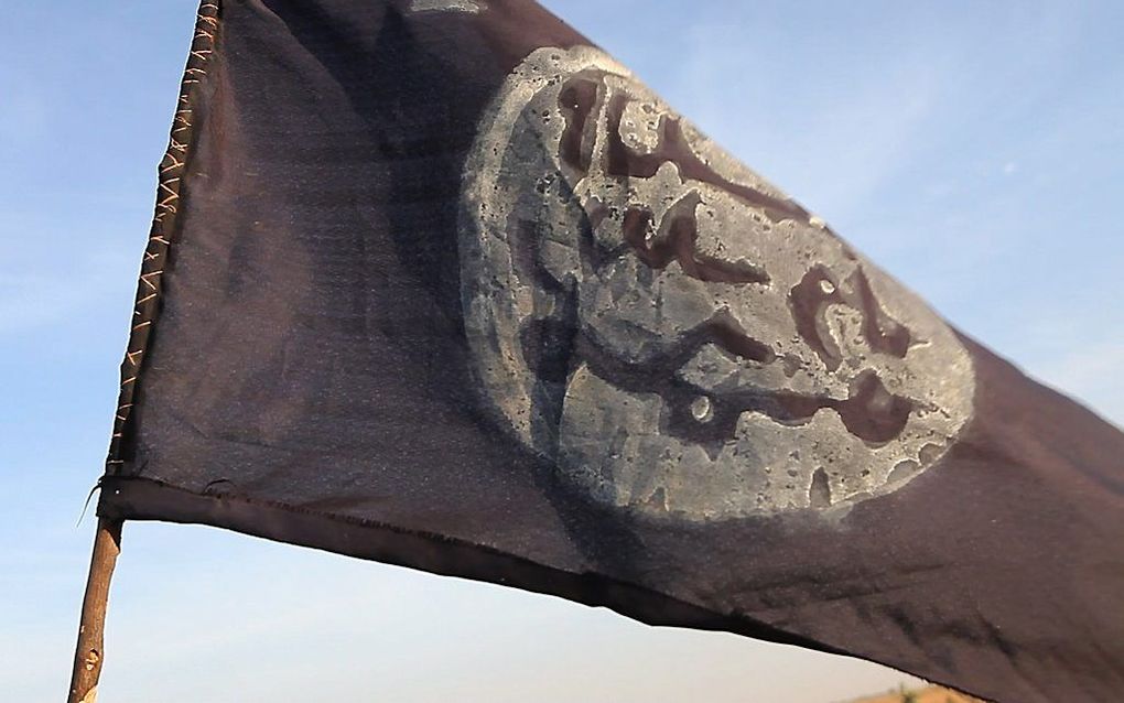 Vlag van Boko Haram. beeld AFP