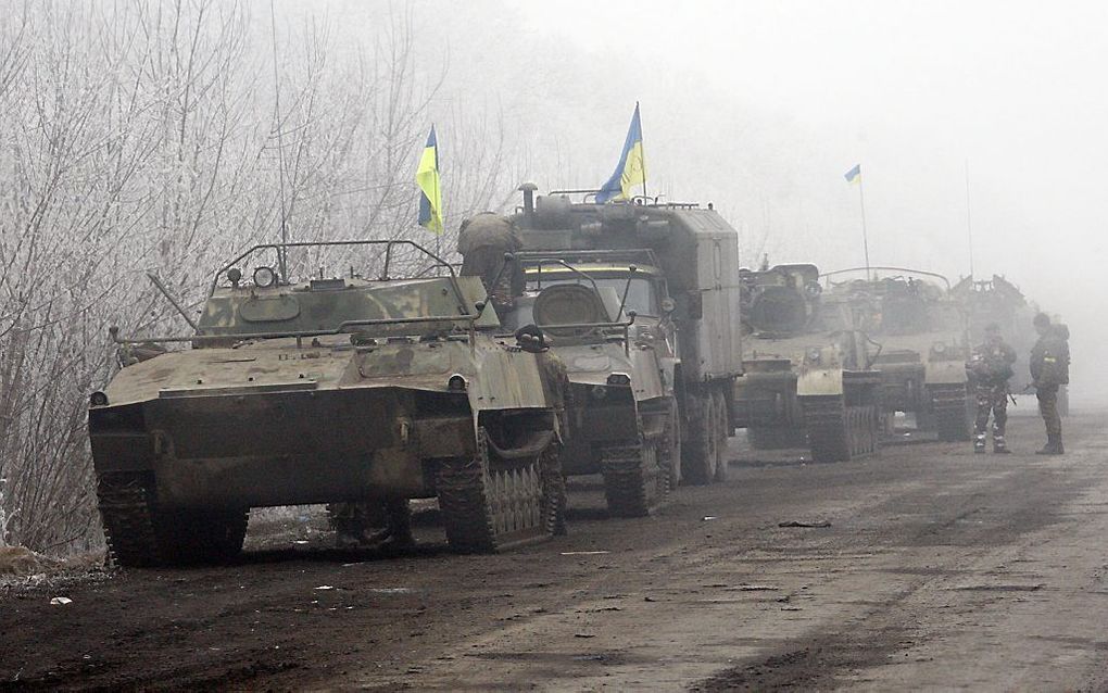 De pro-Russische separatisten zeggen dat zij dinsdag de strategisch belangrijke stad Debaltseve in het oosten van Oekraïne zijn binnengetrokken. beeld AFP