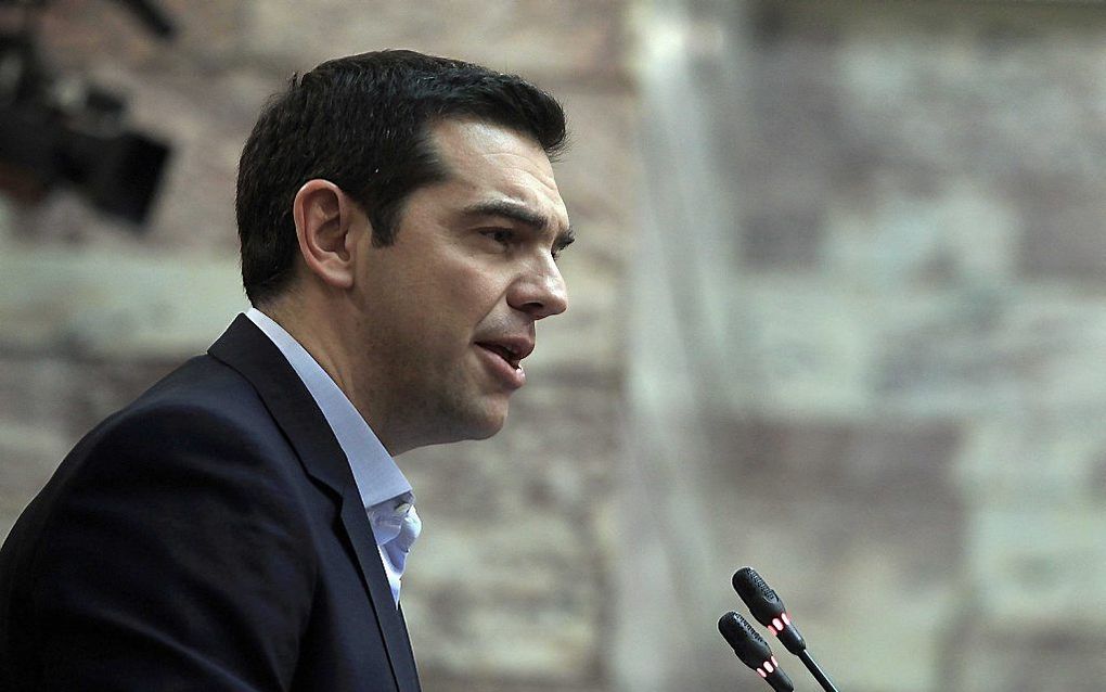 De Griekse premier Alexis Tsipras. beeld EPA