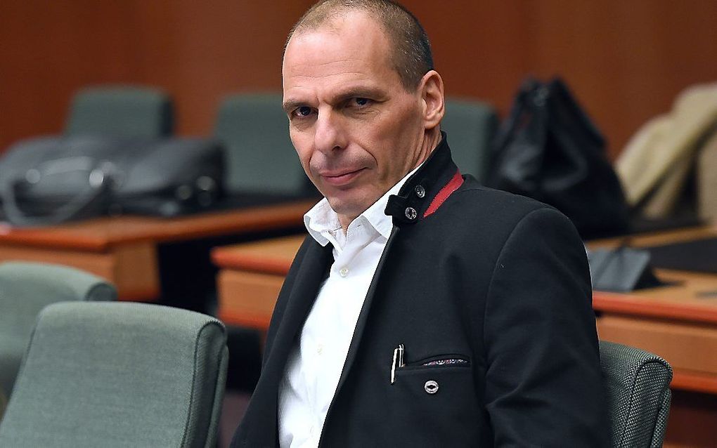 De Griekse minister van Financiën Yanis Varoufakis. beeld AFP