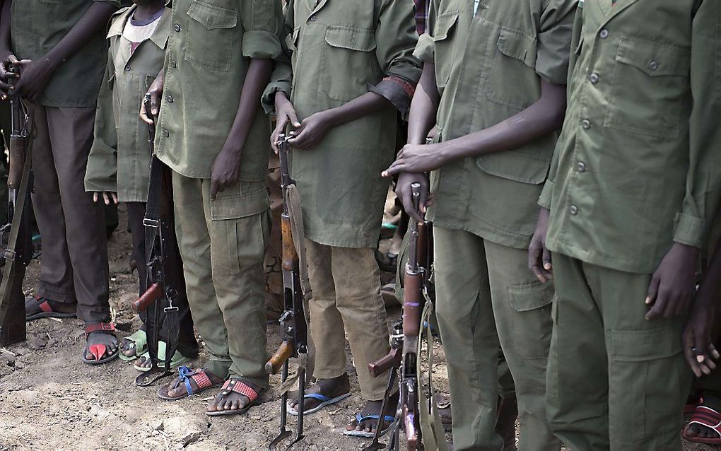 Kindsoldaten in Sudan. beeld AFP