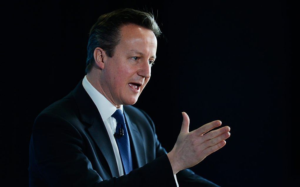 De Britse premier Cameron. beeld EPA