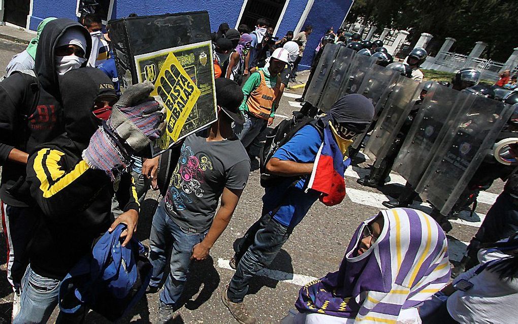 Demonstraties in San Cristobal. Beeld AFP