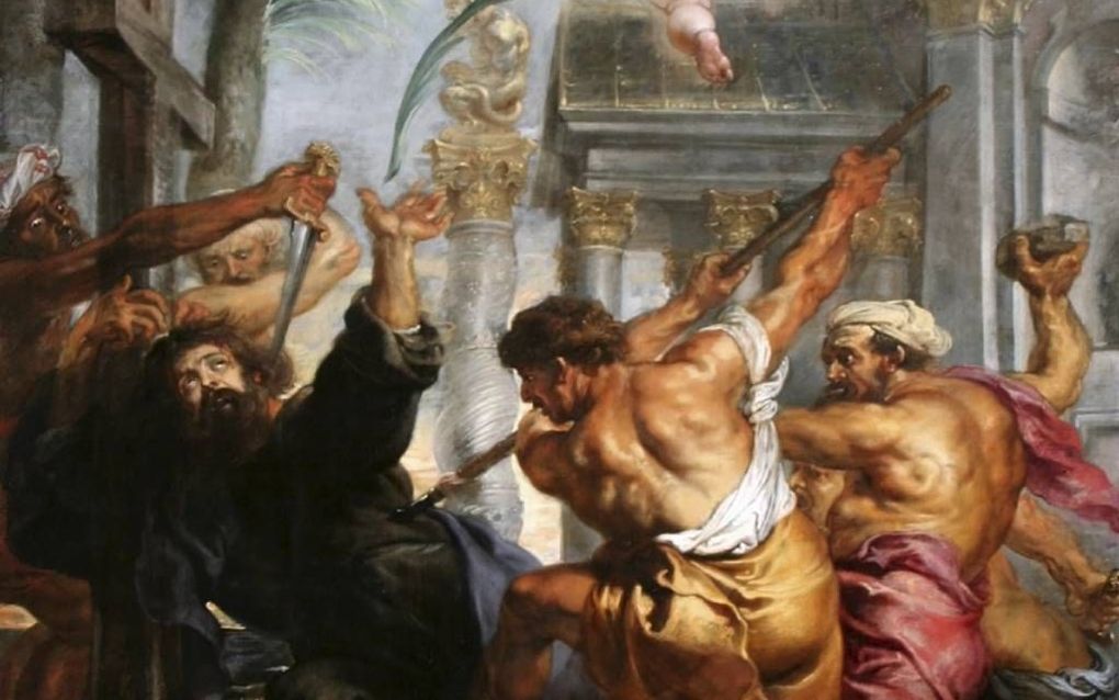 Marteling van de apostel Thomas door Peter Paul Rubens.  beeld Wikimedia