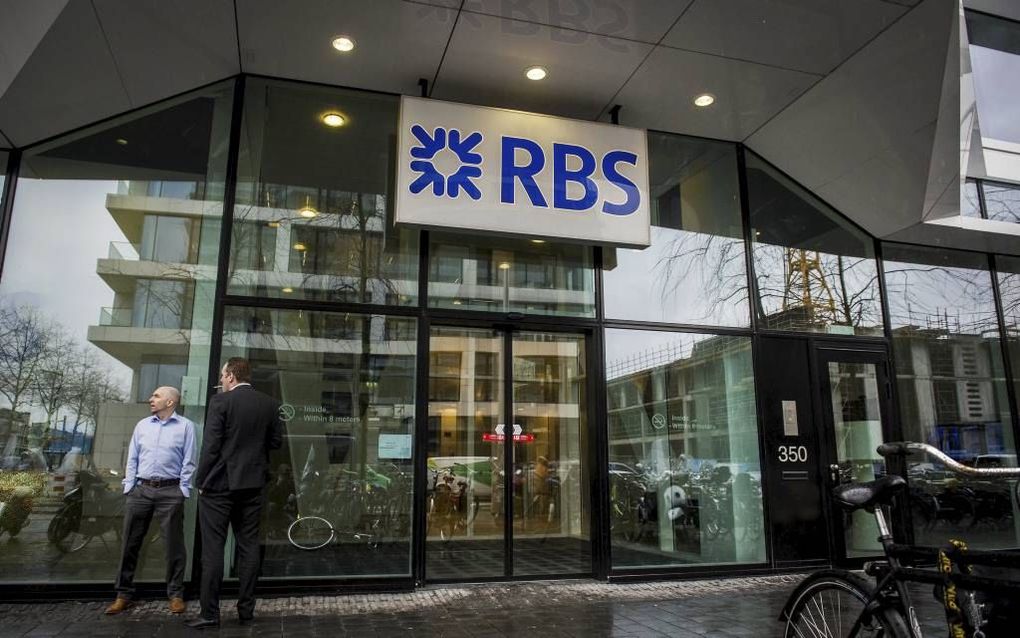 Het Nederlandse hoofdkantoor van RBS in Amsterdam. beeld EPA