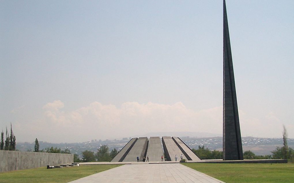 Het genocidemonument in de Armeense hoofdstad Yerevan, beeld Wikimedia.