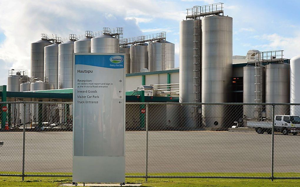 Fabriek van Fonterra in Cambridge, Nieuw-Zeeland. beeld AFP