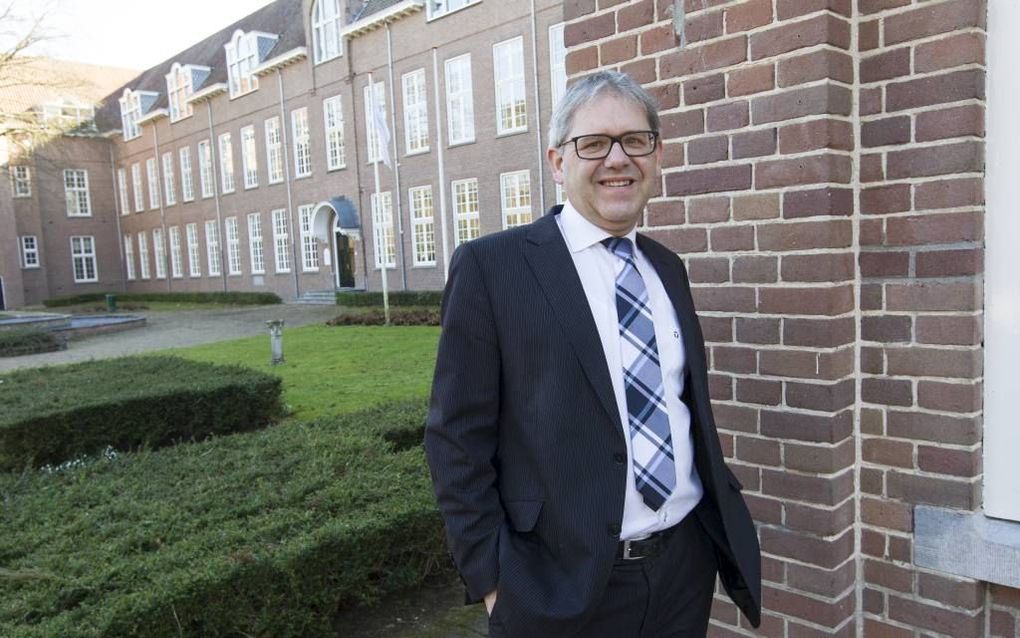 Henk van Grol, oud-leerling, docent en decaan op het Van Lodenstein College in Amersfoort en vader van vier 'Lodensteiners'.  beeld RD, Anton Dommerholt