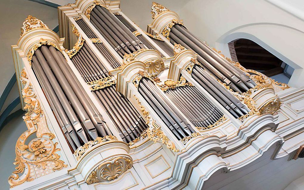 Het orgel van de Oude Kerk in Ede. beeld Niek Stam