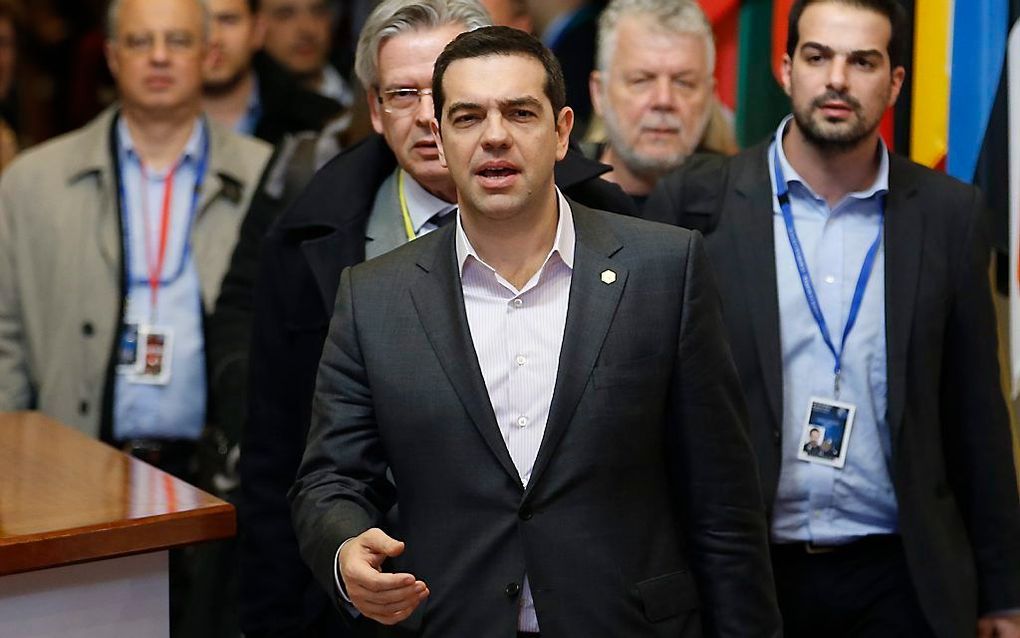 De Griekse premier Alexis Tsipras. beeld EPA