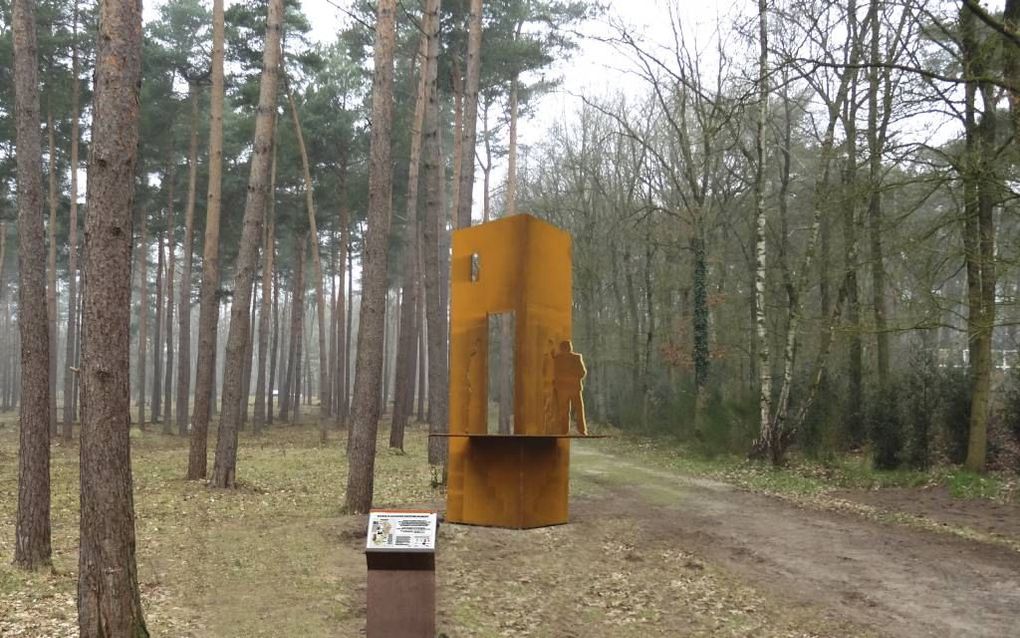 AMERSFOORT. In Kamp Amersfoort is een monument geplaatst voor Nederlanders die tijdens de oorlog onderduikers herbergden. Beeld Stichting Schuilplaatsverleners