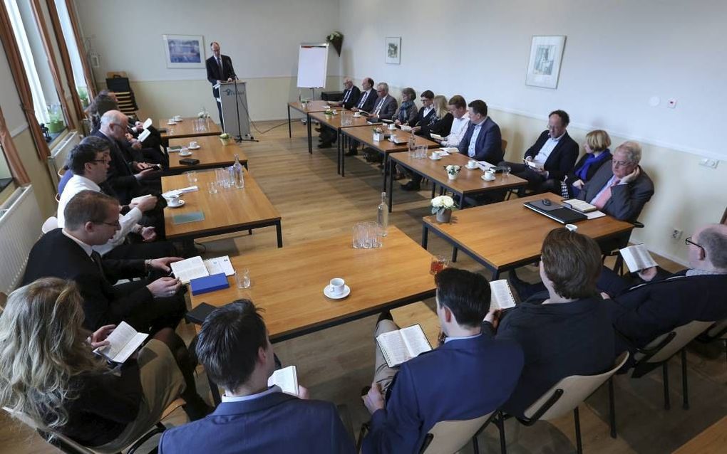 De Gereformeerde Bond hield gisteren een bijeenkomst voor studenten theologie met een late roeping. beeld VidiPhoto