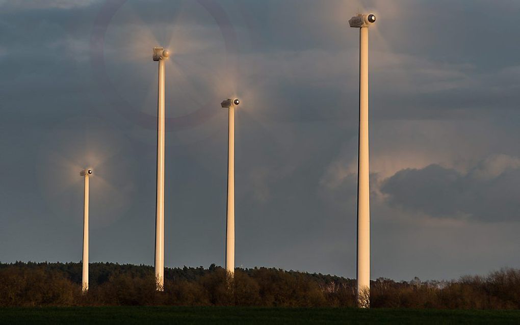 Storm in Duitsland, maandag. Beeld EPA