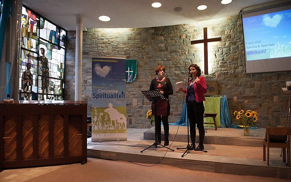 In Hilversum opende zaterdag een nieuw christelijke stiltecentrum zijn deuren. Het is een initiatief van Tjitske Volkerink en Lieneke Griffioen.  beeld Christelijk Spiritueel Centrum