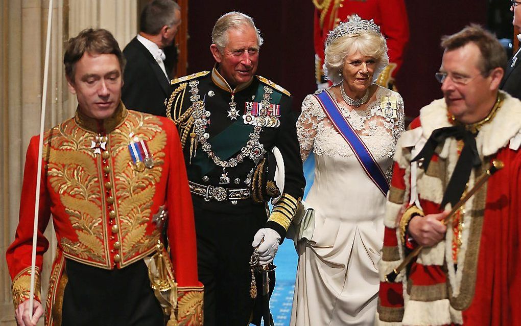 De Britse kroonprins Charles en zijn vrouw Camilla. beeld AFP