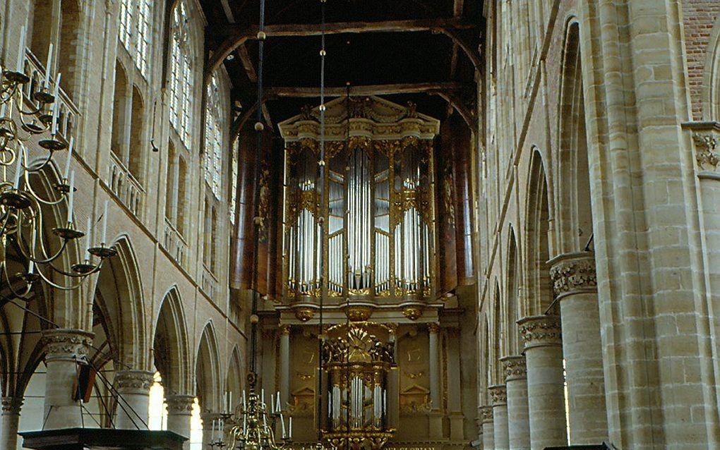 Het hoofdorgel in de Grote Kerk in Alkmaar. Beeld Wikimedia