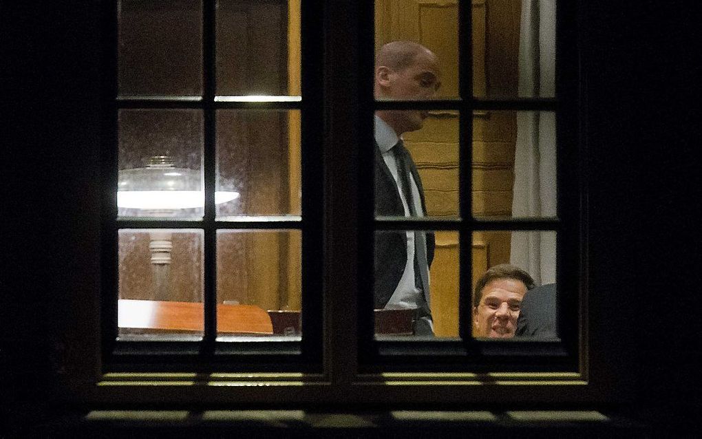 Samsom en Rutte in het Torentje. beeld ANP