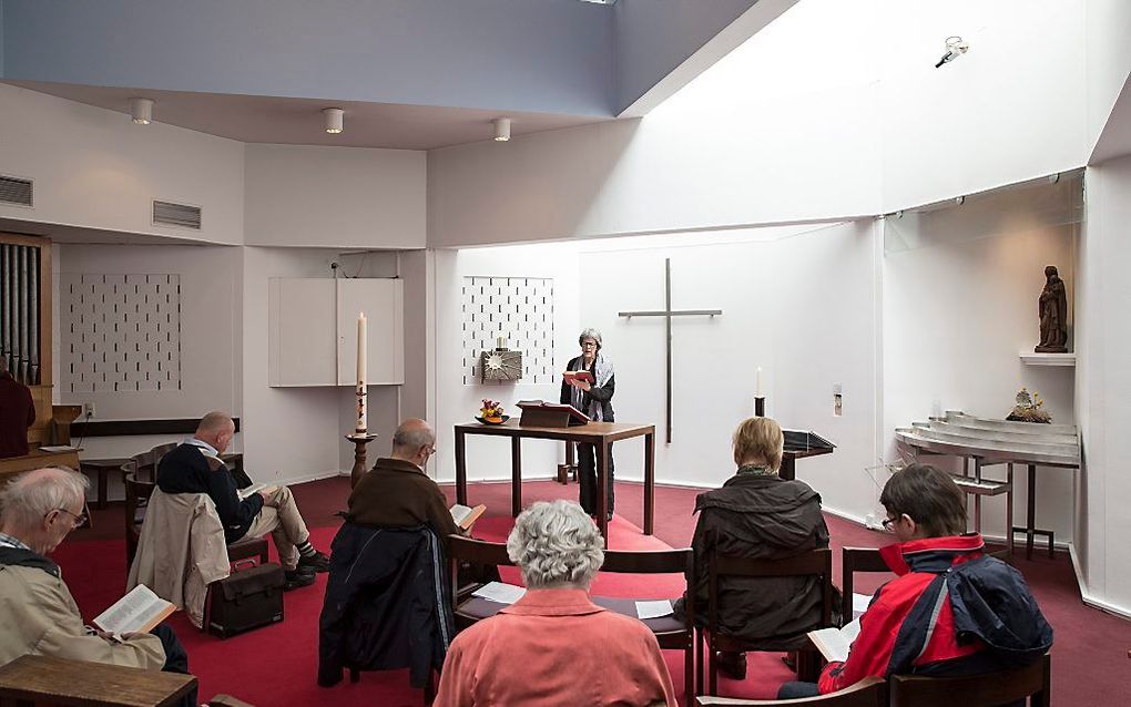 In Hoog Catharijne worden sinds 1975 middagpauzediensten gehouden. „Hier moet het Evangelie opengaan.” beeld Sjaak Verboom