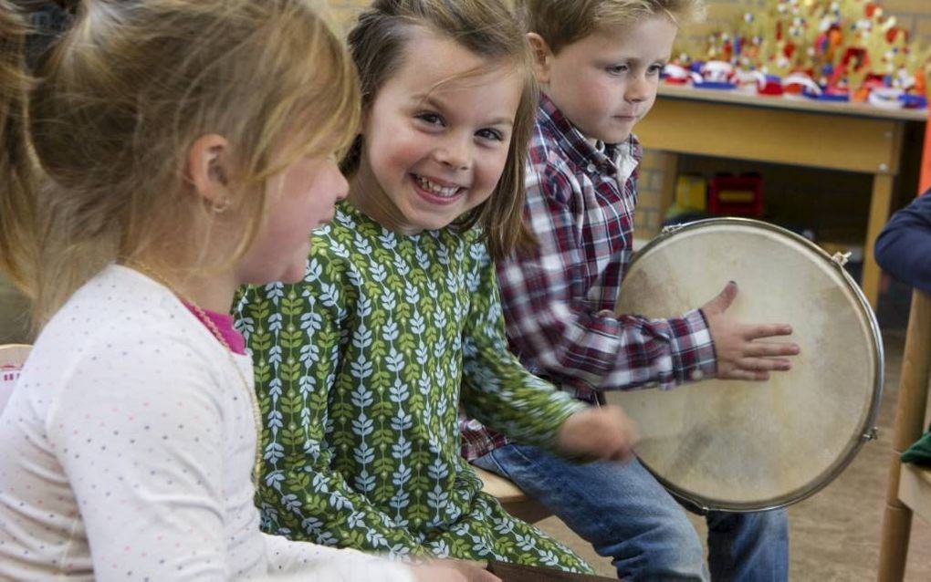 Muziek in de klas, een project op basisschool Eben-Haëzer in Bennekom. Beeld RD, Anton Dommerholt