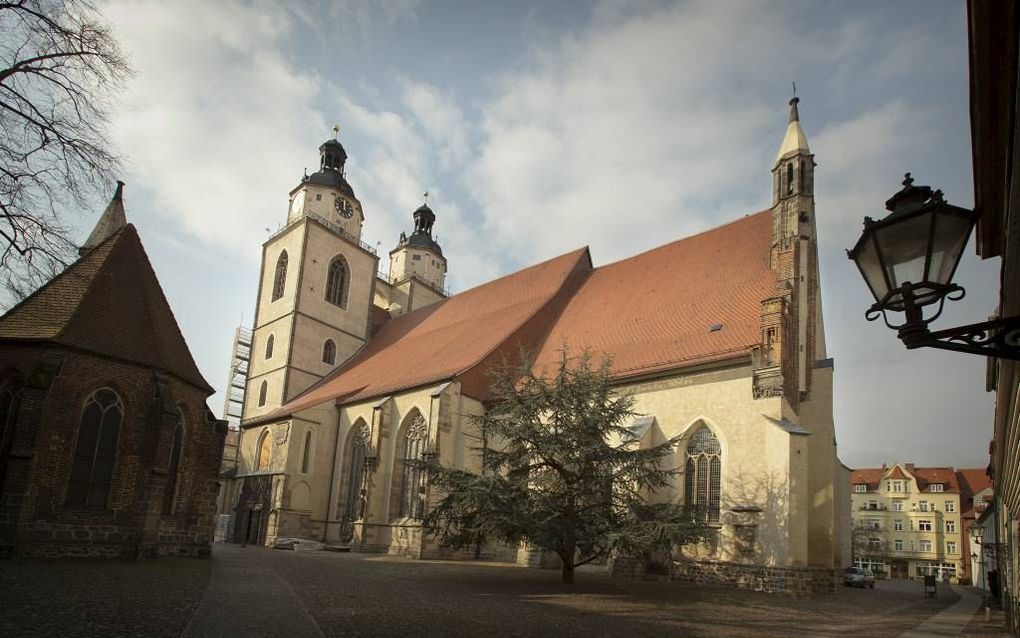 In de Stadtkirche hangen verschillende schilderijen van vader en zoon Cranach. beeld RD, Henk Visscher