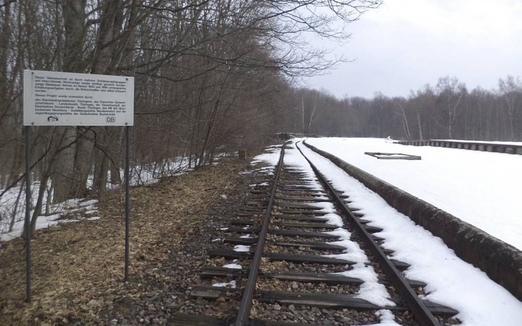 Het spoor eindigde in KZ Buchenwald, vlakbij Weimar. Beeld RD