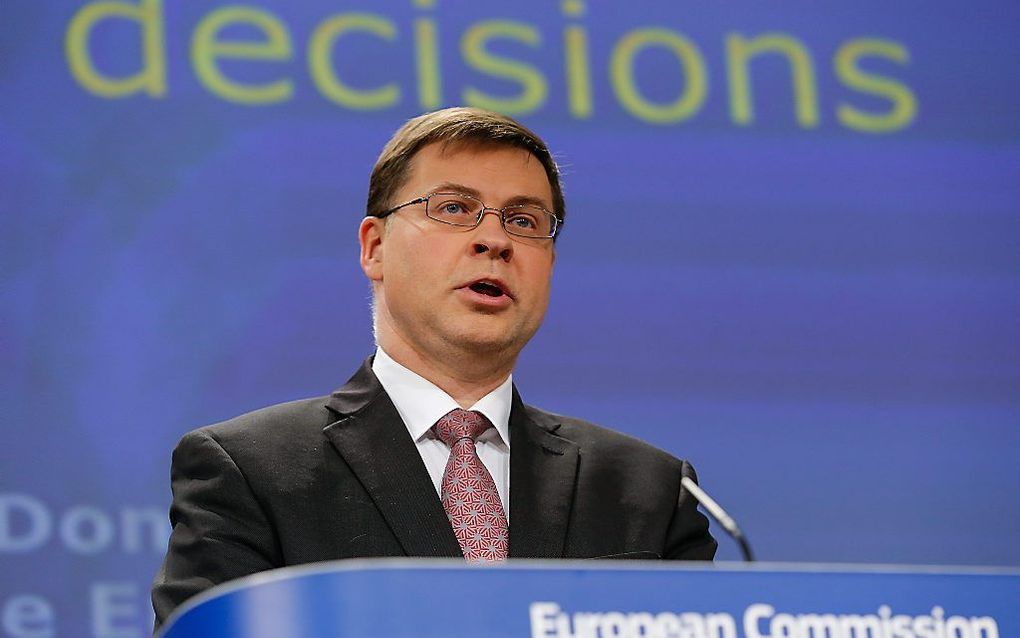 Valdis Dombrovskis. beeld EPA