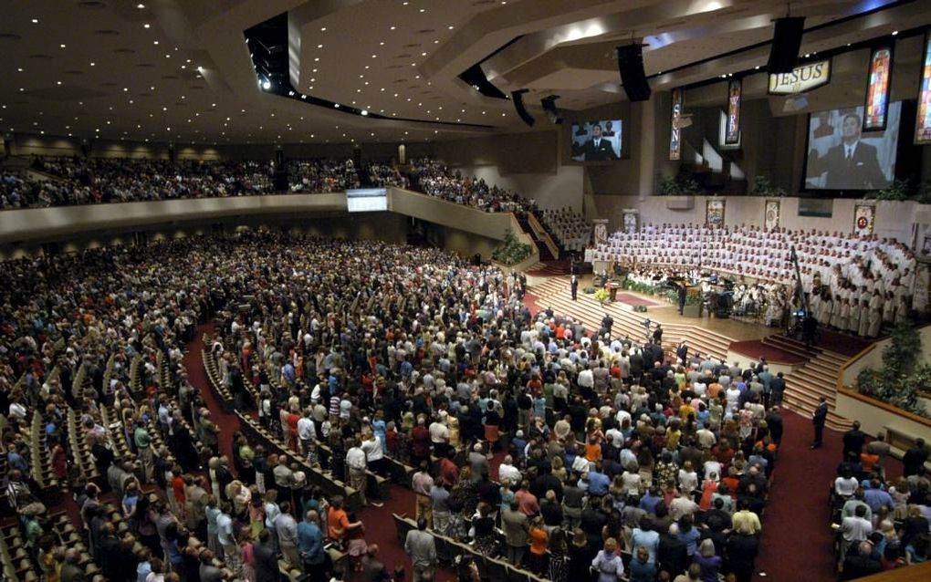 „Het is belangrijk om op te merken dat veel overtuigde christenen dus wel betrokken blijven, voornamelijk onder de evangelicalen.” Foto: De Bellevue Baptist Church in Memphis (Tennessee) een megakerk behorend tot de Southern Baptist. beeld RD