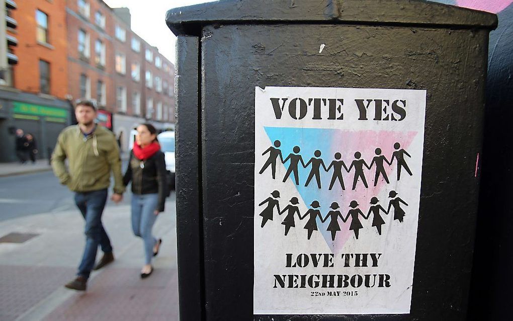 Ierland stemde zaterdag voor het homohuwelijk. Beeld ANP