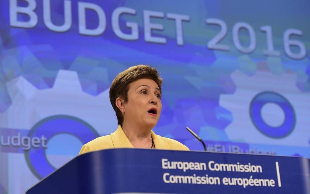 Eurocommissaris Kristalina Georgieva. beeld AFP