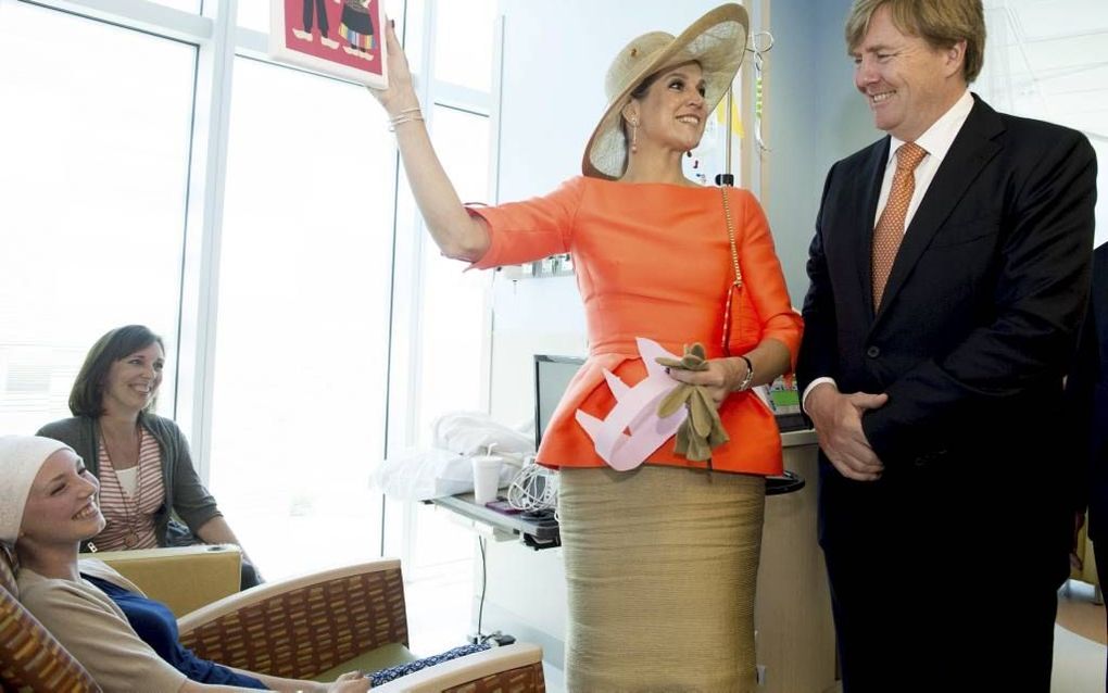 Koning en koningin in de VS. beeld ANP