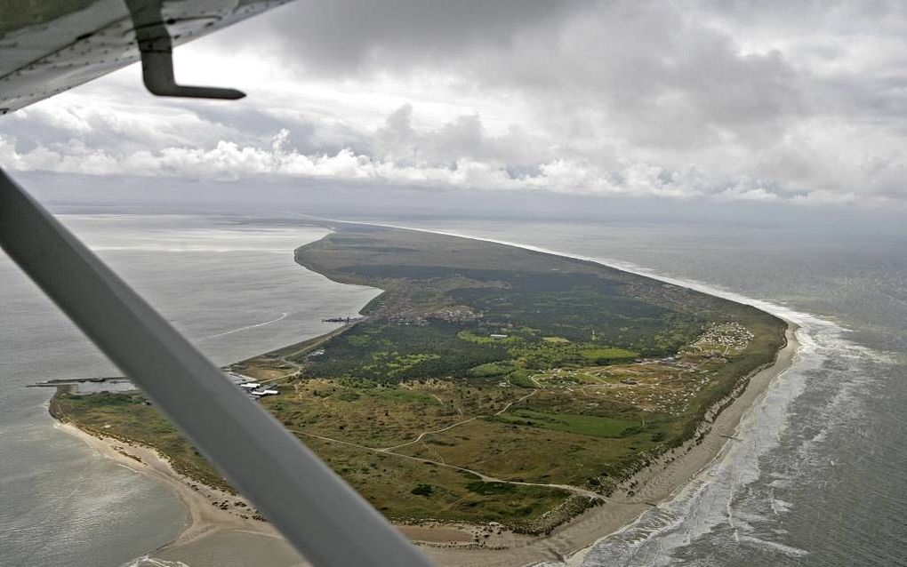 Luchtfoto van Vlieland. Foto RD, Henk Visscher