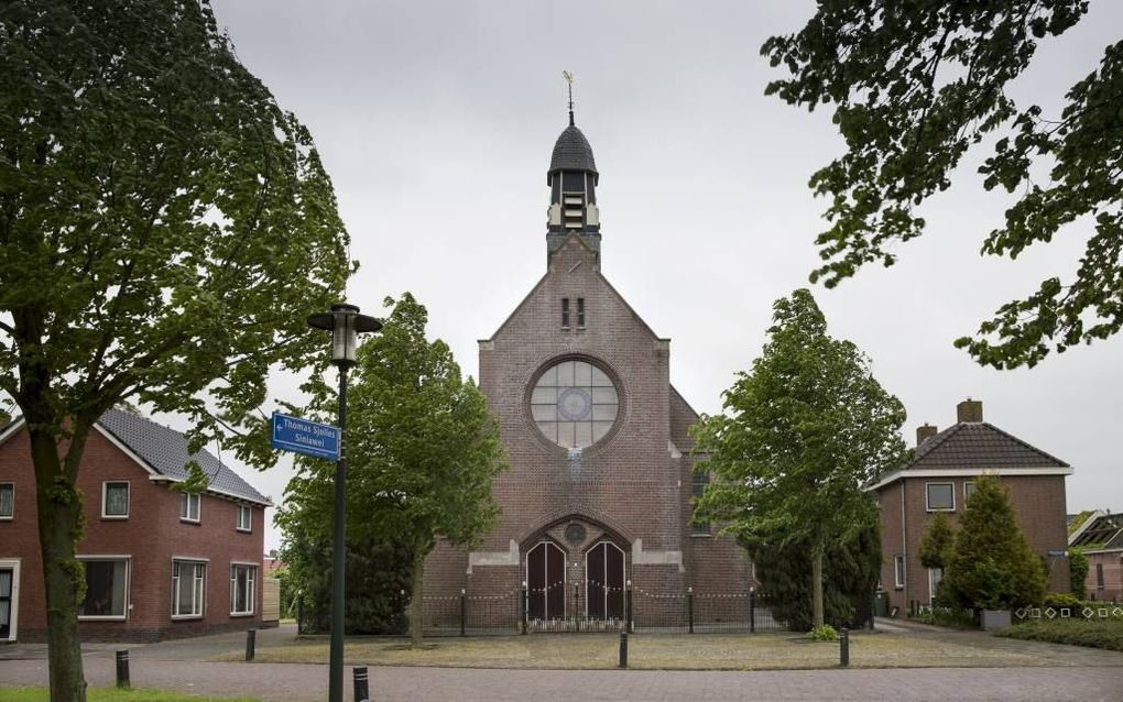 De gereformeerde kerk te Rinsumageest. beeld Sjaak Verboom