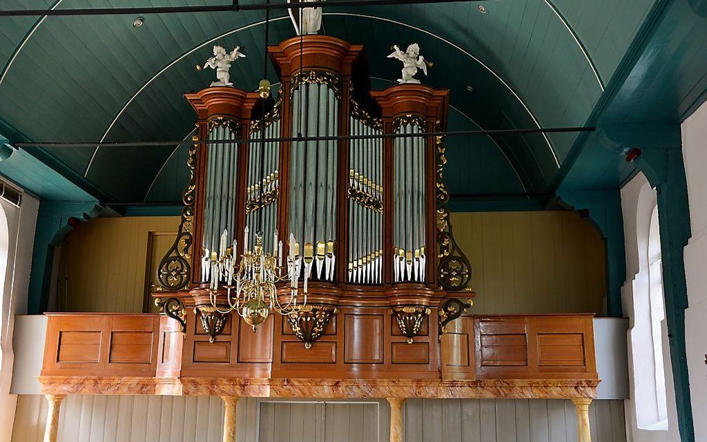 Het orgel in de Sint-Johanneskerk in Parrega. Beeld RD