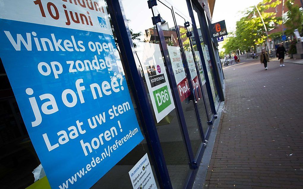 In Ede zijn de winkels sinds kort open op zondag. Ook in Veenendaal gaan stemmen op de supers op zondagmiddag te openen. beeld ANP