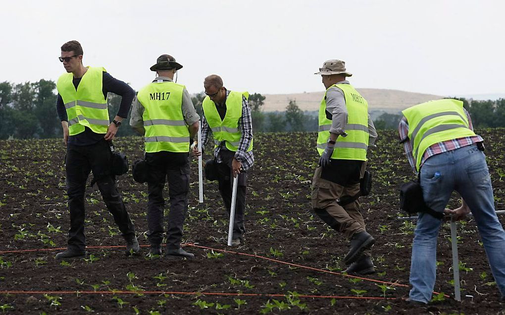 De Nederlandse missie voor het opsporingsonderzoek naar het neerstorten van vlucht MH17 in Oost-Oekraïne is zaterdag afgerond. Dat heeft het Openbaar Ministerie bekendgemaakt. beeld EPA