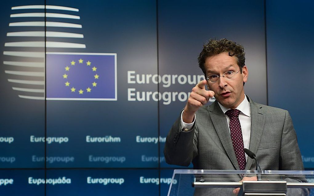 Het huidige steunpakket voor Griekenland zal dinsdag om middernacht verlopen. Dat zei voorzitter Jeroen Dijsselbloem van het overleg van de ministers van Financiën van de eurolanden (de eurogroep) zaterdag na afloop van het overleg. beeld AFP