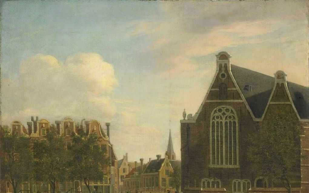 In ”De bende van Lijp Kot” krijgt het Amsterdam van de 18e eeuw een gezicht. Afbeelding: sluis aan het Spui te Amsterdam, Jan Ekels, 1750-1781. beeld Rijksmuseum Amsterdam