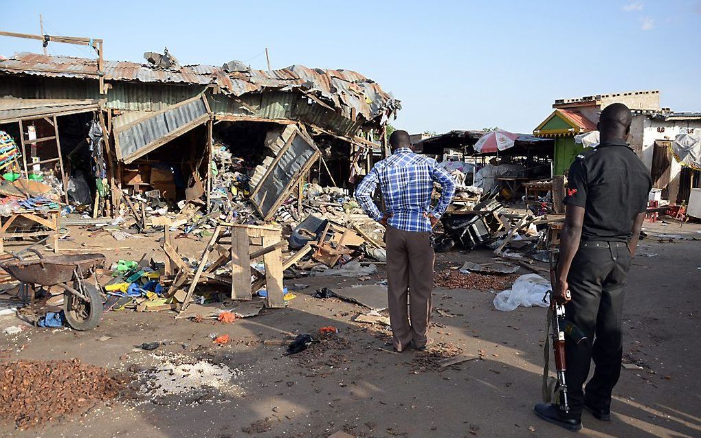 Aanslag door Boko Haram, vorige maand. Beeld AFP