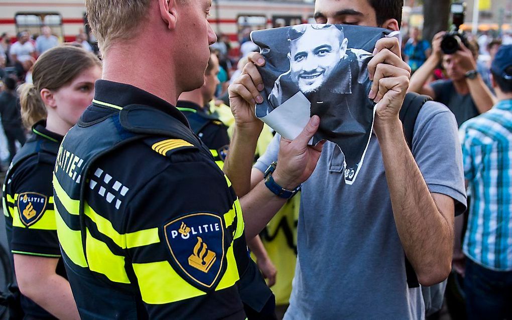 Protest na de dood van Henriquez. Beeld ANP