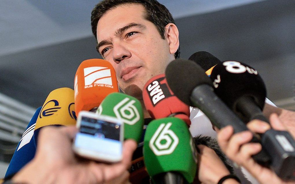 Premier Tsipras. beeld AFP