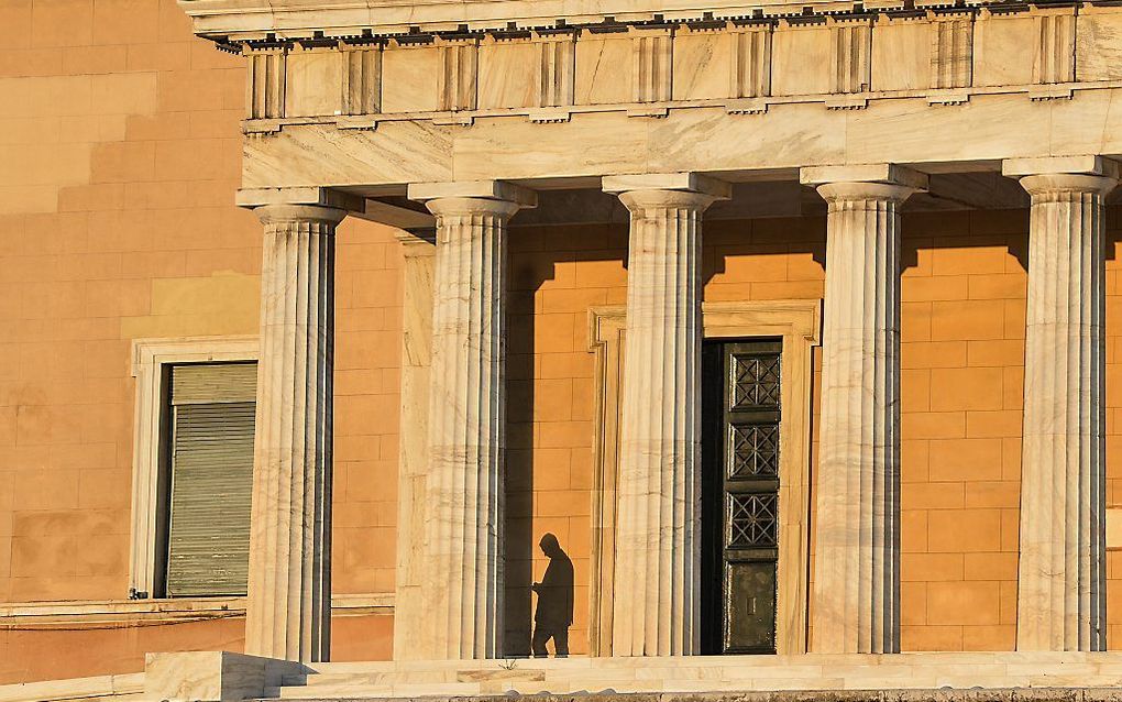 Het Griekse parlementsgebouw. Beeld AFP