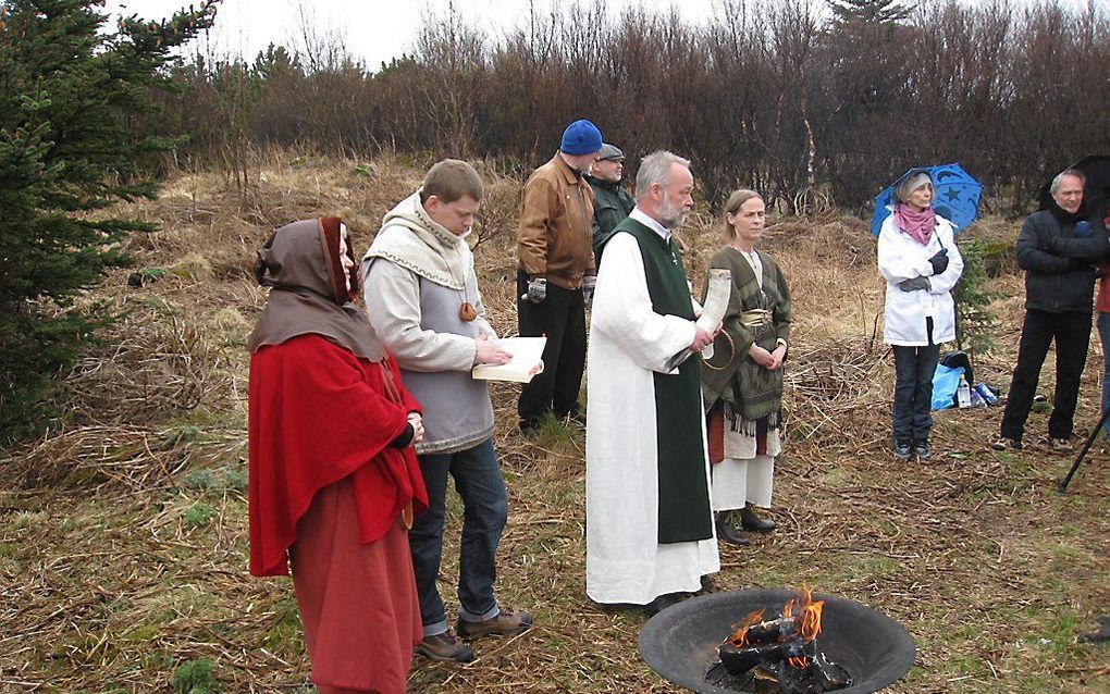 De Ásatrúarfélagið wil terug naar het geloof in de natuurkrachten en oude goden. beeld Wikimedi