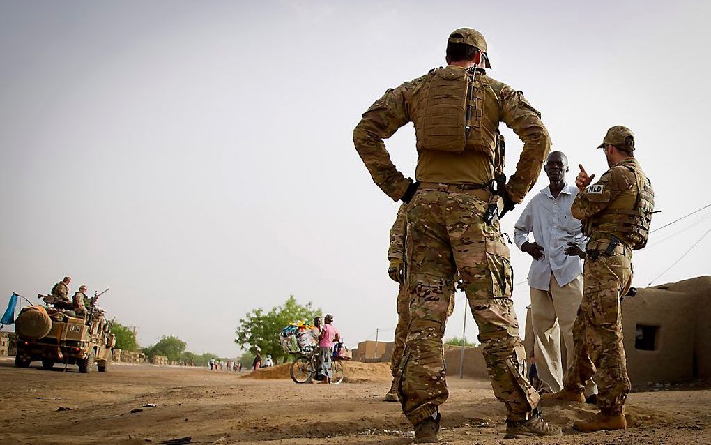 Nederlandse militairen in Mali, mei 2014. beeld ANP