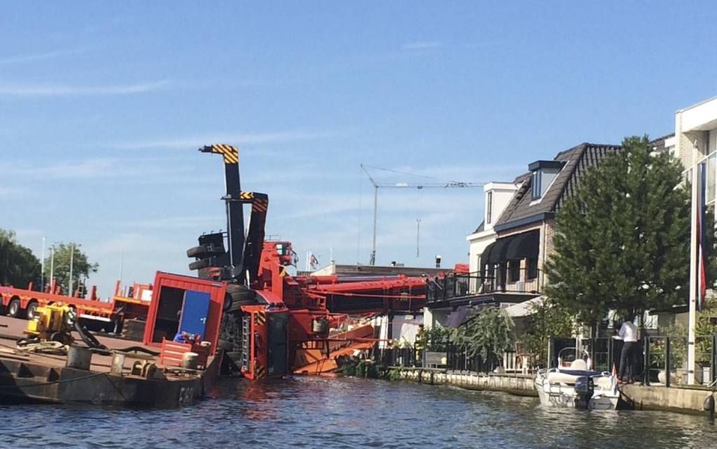 Het kraanwerk in Alphen aan den Rijn was volgens specialisten een aanfluiting. beeld ANP